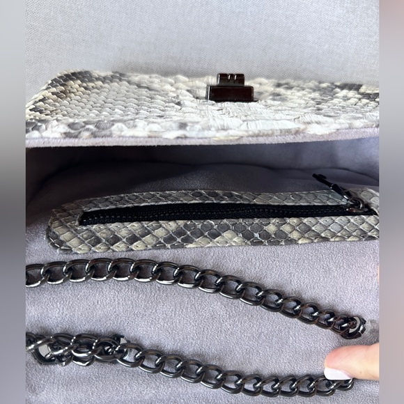 handbag in exotic Python leather, handmade in Italy - Picture 2 of 6